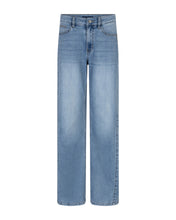 Load image into Gallery viewer, Red Button - Claudette Slanted Seam Light Blue High Rise
