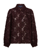 Load image into Gallery viewer, Red Button Fringes  Blouse Burgundy
