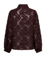 Load image into Gallery viewer, Red Button Fringes  Blouse Burgundy
