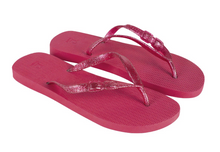 Load image into Gallery viewer, SALE Cacatoes flip flop - Framboise
