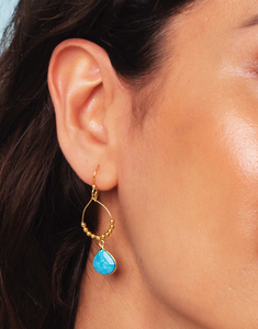 Ashiana- bay reef turquoise earrings