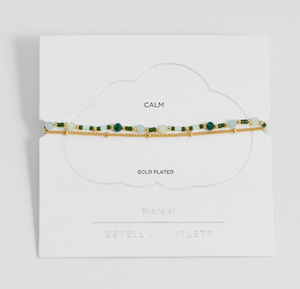 Estella Bartlett Mini Green Duo Chain Bracelet EBB6617G