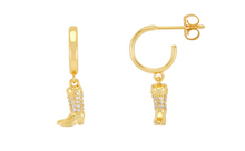 Load image into Gallery viewer, Estella Bartlett Cowboy Boot Earrings EBE6318G
