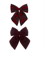 Load image into Gallery viewer, Mimi &amp; Lula - Tartan Agnes Red Bow
