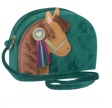 Load image into Gallery viewer, Mimi &amp; Lula- Pony Pal Velvet Green Bag

