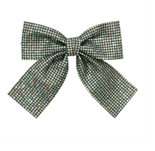 Load image into Gallery viewer, Mimi &amp; Lula- Disco Ball Silver Bow
