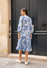 Load image into Gallery viewer, Choklate - Printed Silk Shirt Dress, Mid Length
