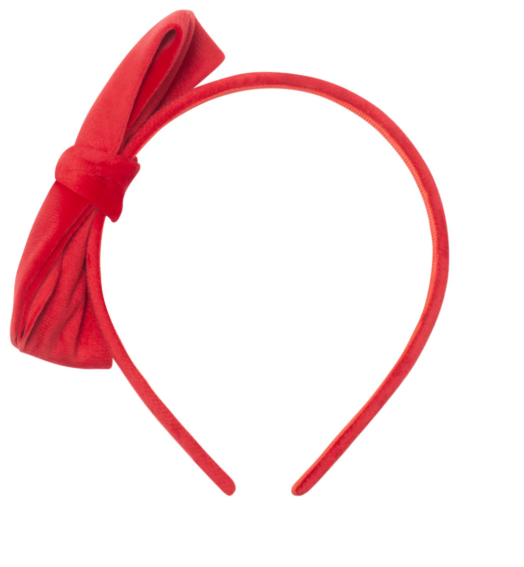 Mimi & Lula - Velvet Bow Alice Band