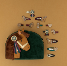 Load image into Gallery viewer, Mimi &amp; Lula- Pony Pal Velvet Green Bag
