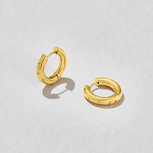 Load image into Gallery viewer, Ashiana WATERPROOF  Rae Star gold hoop earrings
