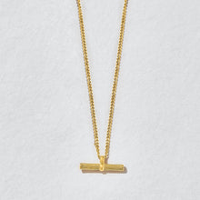 Load image into Gallery viewer, Ashiana - WATERPROOF T-bar Gold Necklace
