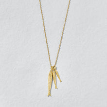 Load image into Gallery viewer, Ashiana WATERPROOF Gone fishing gold charm necklace
