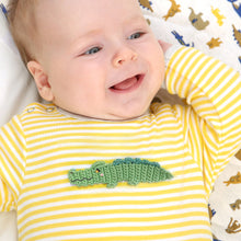 Load image into Gallery viewer, Albetta Crochet Croco Casey Babygro
