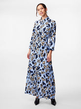 Load image into Gallery viewer, YAS- Savanna dress (blue leopard)
