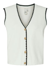 Load image into Gallery viewer, YAS- COINTRA SL Knit Vest Star White
