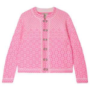 SALE Cashmere 1234 Wool Norse Cardigan