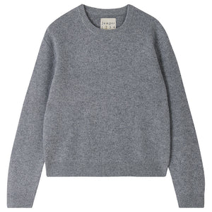 Jumper 1234 Cashmere Wool Crew Cloudy Silver