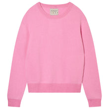 Load image into Gallery viewer, Jumper 1234 Cashmere Wool Contrast Lurex Rib Crew In Rosebud
