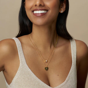 Orelia - Pave Thread Through Necklace