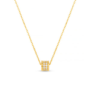 Orelia - Pave Thread Through Necklace