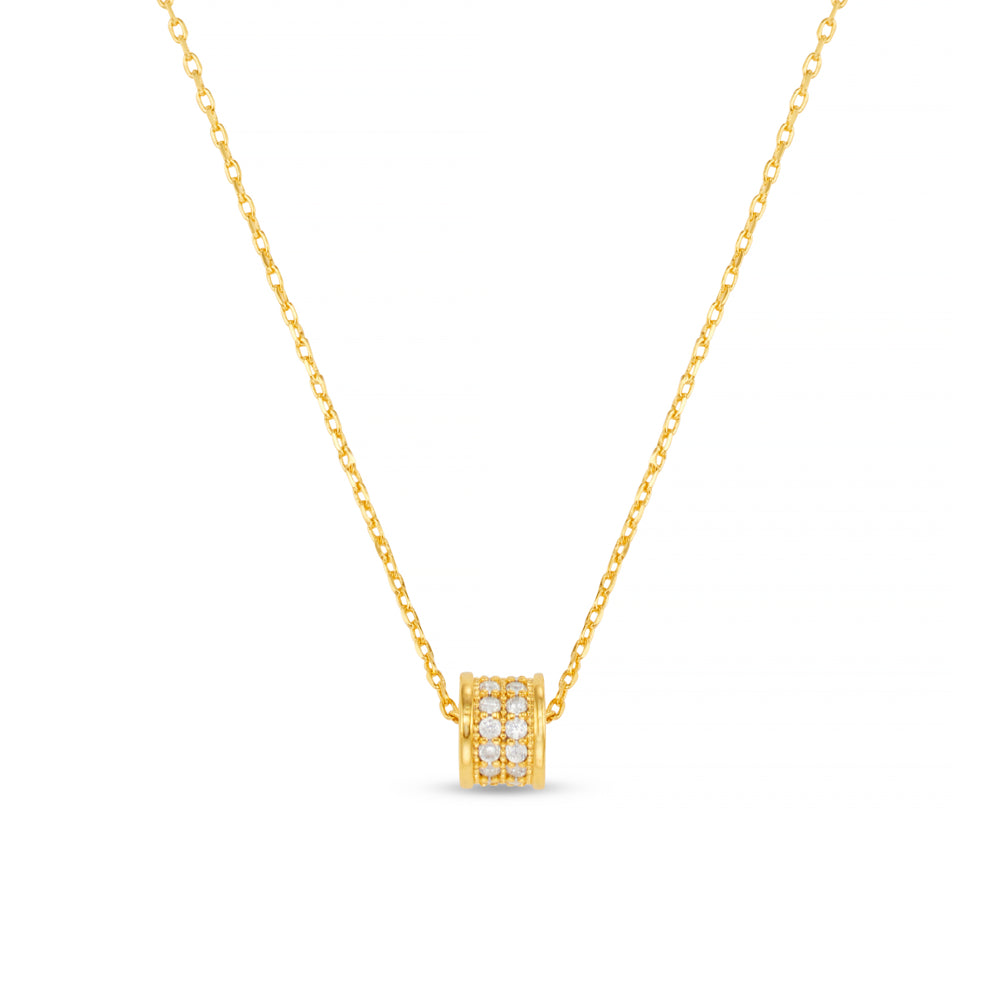 Orelia - Pave Thread Through Necklace