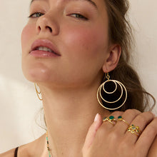 Load image into Gallery viewer, Ashiana - Gold Chania Earrings
