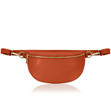 Load image into Gallery viewer, Leather cross body bum bag
