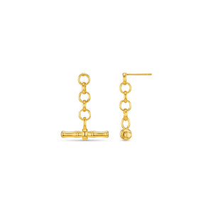 Orelia - Chain & T-bar Drop Earrings