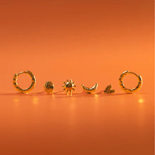 Load image into Gallery viewer, Orelia Molten Mixed Stud And Hoop Ear Pack
