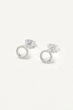 Load image into Gallery viewer, Estella Bartlett Silver Plated Circle Earrings
