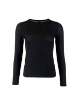 Load image into Gallery viewer, Black Colour - Lurex Long Sleeve Top
