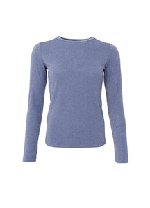 Black Colour - Lurex Long Sleeve Top