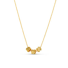 Load image into Gallery viewer, Orelia - Cross Trio Thread Through Necklace
