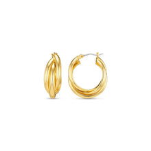 Load image into Gallery viewer, Orelia. - Interlocking Hoop Earrings
