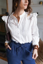 Load image into Gallery viewer, in april 1986 - White Embroidered Cotton Blouse
