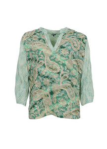 Black Colour - Luna Flared Sleeve Blouse