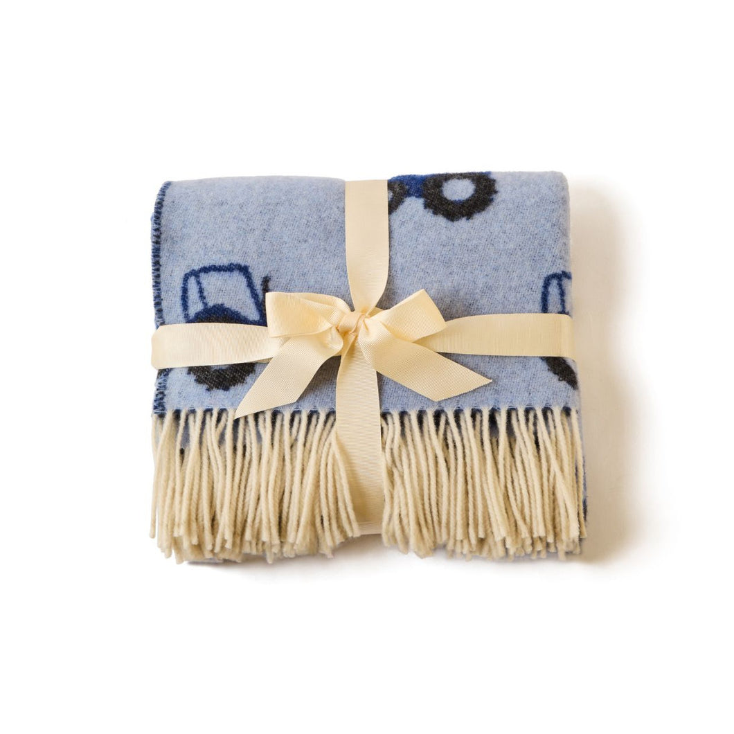 Tweedmill Baby Merino Blanket - Tractor