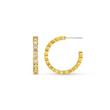 Load image into Gallery viewer, Orelia - Crystal Tennis Mid Size Hoop
