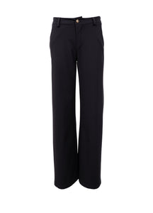 Black Colour - Davi Casual Box Pant