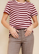 Load image into Gallery viewer, Black Colour Missy Tee Wine
