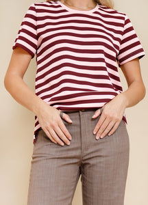 Black Colour Missy Tee Wine