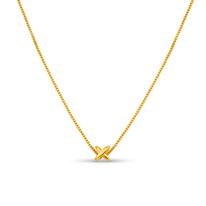 Orelia - MIni Cross Fine Collar Necklace