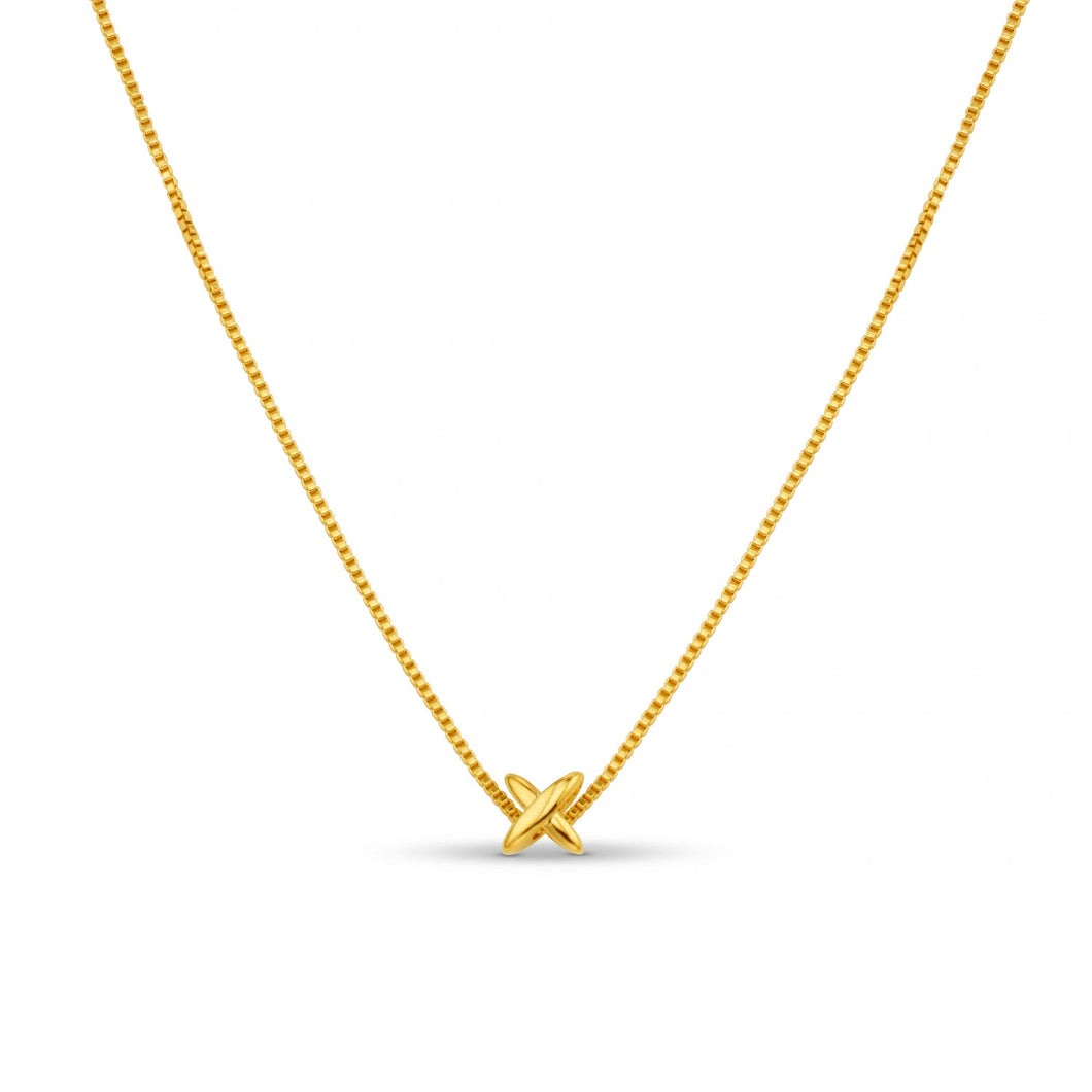 Orelia - MIni Cross Fine Collar Necklace