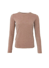 Load image into Gallery viewer, Black Colour - Faye Lurex Long Sleeve Golden Taupe
