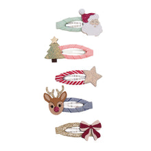 Load image into Gallery viewer, Mimi &amp; Lula - Christmas mini hair clips
