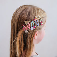 Load image into Gallery viewer, Mimi &amp; Lula - Christmas mini hair clips
