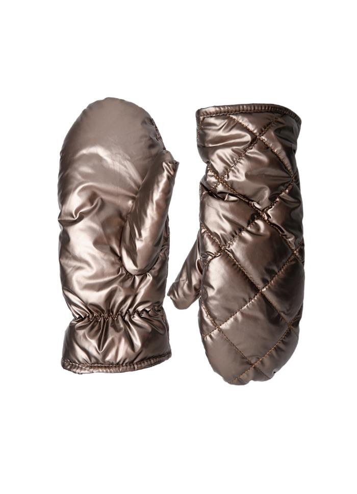 Black Colour Paloma Quilted Mittens