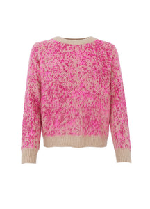 Black Colour - Ria Knit Jumper Berry Mix