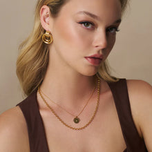 Load image into Gallery viewer, Orelia- Starburst Coin Spinner Necklace
