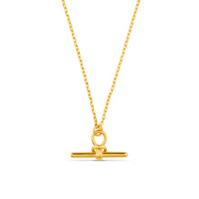 Load image into Gallery viewer, Orelia Dainty T-Bar Knot Necklace
